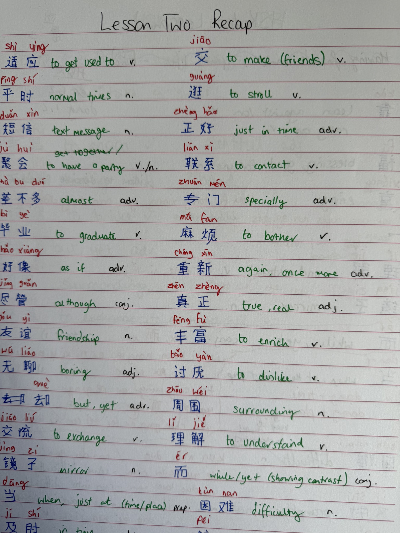 Charlotte learning of Chinese